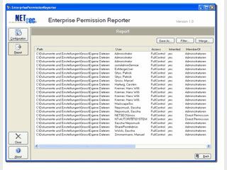 Analysiert und dokumentiert Dateisystem-Umgebungen nach User-Berechtigungen