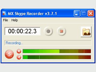 Mitschneiden von Skype-Anrufen.