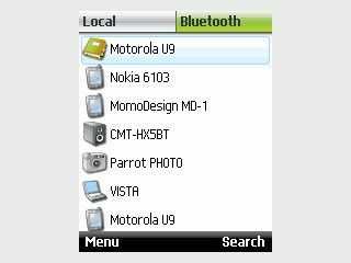 Zugriff auf Dateien via Bluetooth-Hardware.