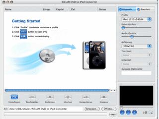 DVD to iPod Converter Software fr Mac Benutzer.