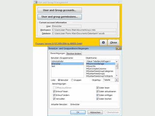 Benutzer und Berechtigungen in MS Access 2007 wieder zugnglich machen.