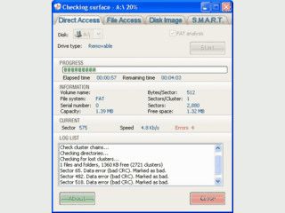 Diagnosetool fr Disketten und andere Laufwerke mit Disk Image Funktionalitt