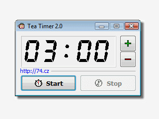 Einfacher Countdown-Timer zum Tee-Kochen oder hnliche Zeitmessungen.