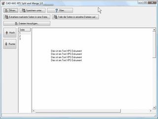Seiten von XPS Dateien entnehmen, aufteilen, zusammenfgen und umsortieren.