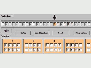 Simulation einer einfachen Turingmaschine