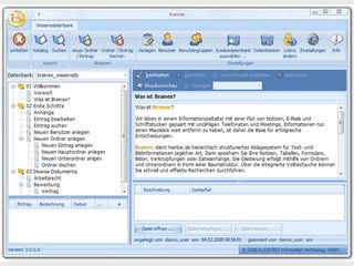 Hierarchisch strukturiertes Ablagesystem fr Text- und Bildinformationen.