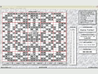 Sudoku-Variante bei der Sie mit 25 x 25 Feldern und den Zahlen 1 - 25 spielen.