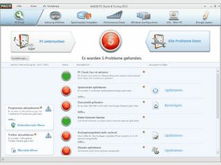 Schwachstellen auf dem Rechner finden, Probleme beheben und Leistung steigern.