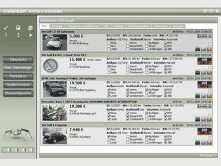 Autosuch-Software fr verbreitete Autobrsen.