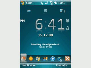 Moderne und intuitive Funktionen fr Ihren PDA. Ersatz fr den Heute Bildschirm.