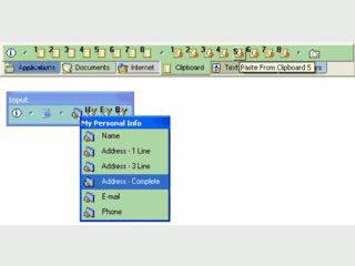 Starten von eigenen Makros per modifizierbarer, applikationsspezifischer Toolbar