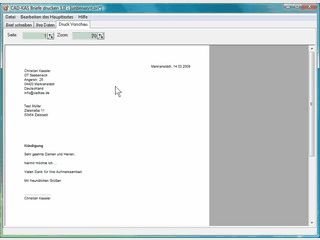 Software mit der Sie schnell und einfach einfache Briefe erstellen knnen.