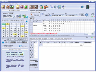 Lotto-Auswertungsprogramm mit umfangreichen Auswertungs- und Statistikoptionen.