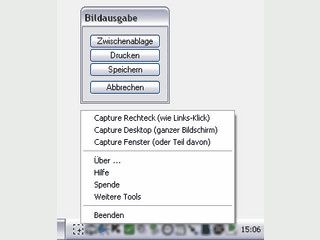 Einfache Software zum einfachen Anfertigen von Bildschirmfotos.