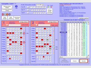 Software zum Vergleichen der Lottozahlen zwischen Ziehung und Spielschein