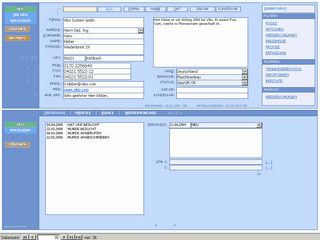 Adressenverwaltung und CRM auf Basis von MS Access.