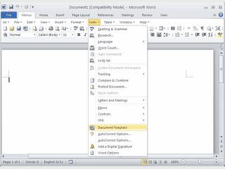 Klassische Mens und Symbolleisten in der Multifunktionsleiste von MS Word 2010