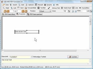 PDF Formulare ausfllen, abspeichern und ausdrucken.