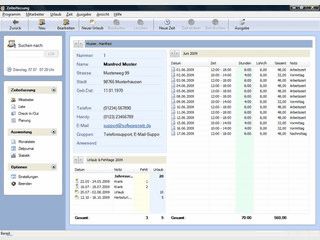 Anwenderfreundliche Zeiterfassung und Urlaubsplanung.