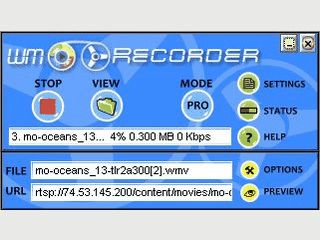 Video- und Audio-Streaming-Recorder.