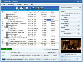 Konvertiert Videos in DivX und XviD.