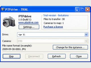 Bindet Digitalkameras die den PTP/MTP Modus untersttzen als Laufwerk ein.