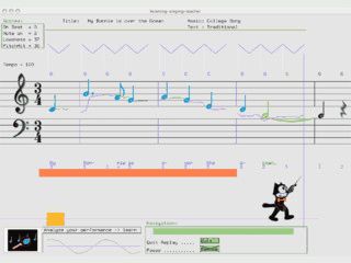 Singen mit visuellem Feedback lernen.