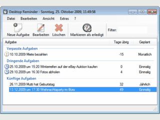 Terminplaner fr beliebige Termine mit oder ohne genaue Uhrzeit.