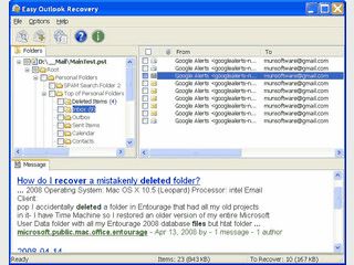 Mails aus MS Outlook PST Dateien einsehen und wiederherstellen.