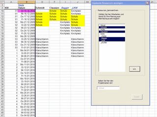 Erstellt eine MS Excel-Mappe fr die Projekt-Planung und -Verwaltung.