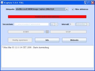 Plattformunabhngiges Werkzeug fr Webcam-Aufnahmen basierend auf JAVA