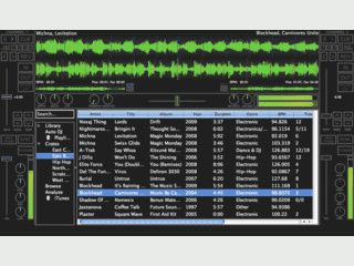 Zweispur-DJ Software mit Untersttzung fr verschiedene Konsolen.