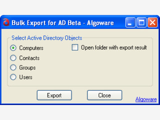 Exportiert Daten aus dem Microsoft Active Directory.