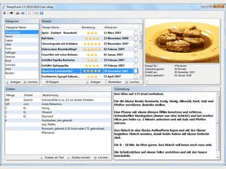 Software zum einfachen Verwalten von Rezepten.