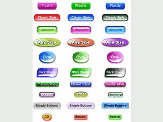 Software zum Erstellen von Schaltflchen fr Webseiten-Navigation.