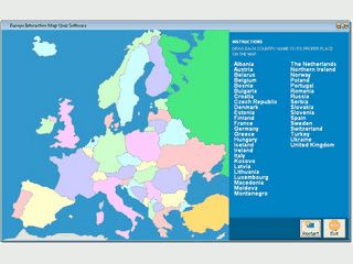 Ordnen Sie die Lndernamen von Europa auf der Landkarte zu.