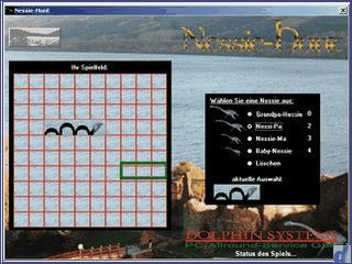 Schiffe versenken Variante. Fangen Sie Nessie.