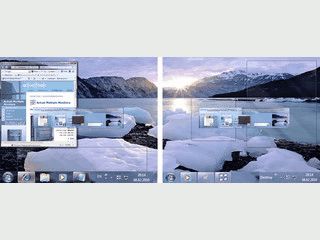 Erweitert virtuelle Bildschirme um die Taskleiste mit verschiedenen Optionen.