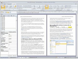 Umwandlung von Dokumenten aus MS Office in PDF, Integration in MS Office