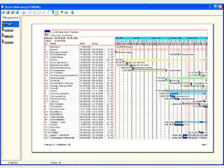 Software zur Erstellung von Bauzeitenplnen