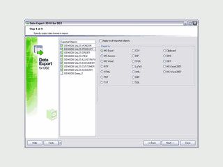 Export von Daten aus DB2 Datenbanken in 19 verschiedene Formate.