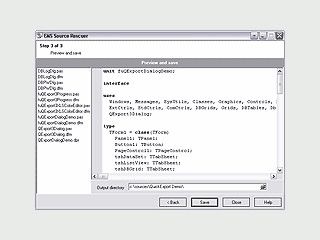 Quellcode von Delphi oder C++Builder Anwendungen wiederherstellen.