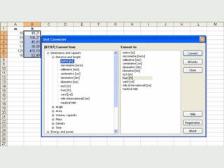 Erweiterung fr MS Excel die Formeln zur Umrechnung zur Verfgung stellt.