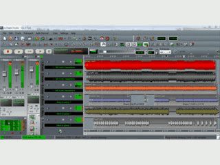 Multitrack Musik-Recording und -Bearbeitung.