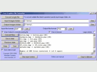 Zur Konvertierung von BMP,GIF,JPG und PNG Grafikdateien