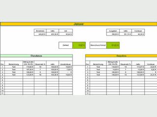 Einnahmen- berschussrechner auf MS Excel-Basis