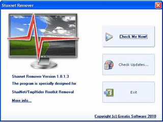 Removal-Tool fr das Malware Rootkit Stuxnet, bzw. Tmphider.