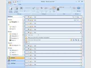 Todo-Listenverwaltung die auf der GTD-Methode basiert.
