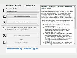 Doppelte Ordner in MS Outlook entfernen.