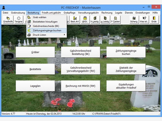 Software fr die Friedhofsverwaltung inklusive digitalem Lageplan.